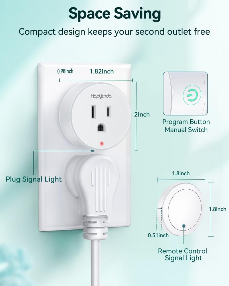 Garbage Disposal Wireless Switch Kit 15a/1500w 500 Feet Rf Range Remote Control