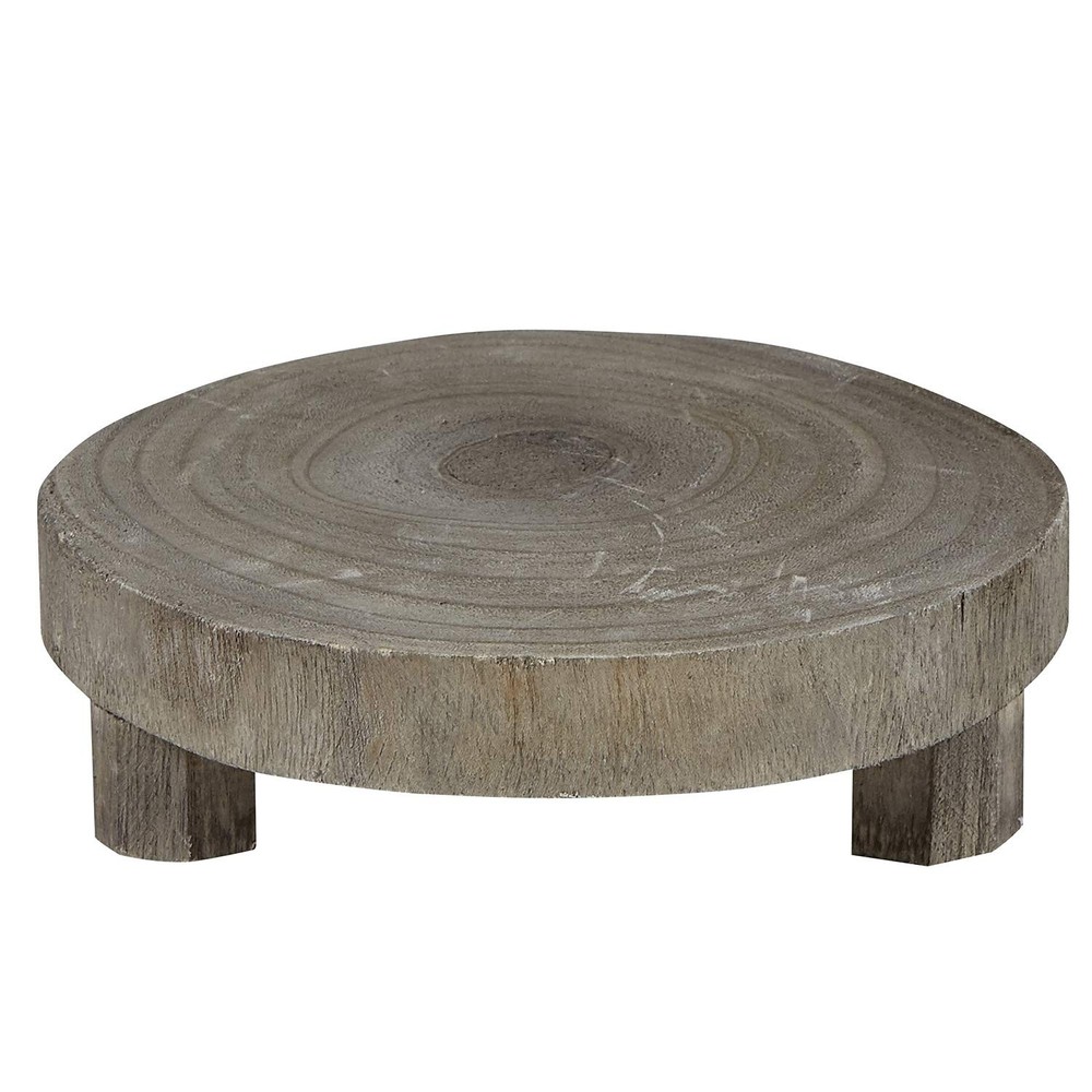 PURE Design Wood Riser, Small, Grey