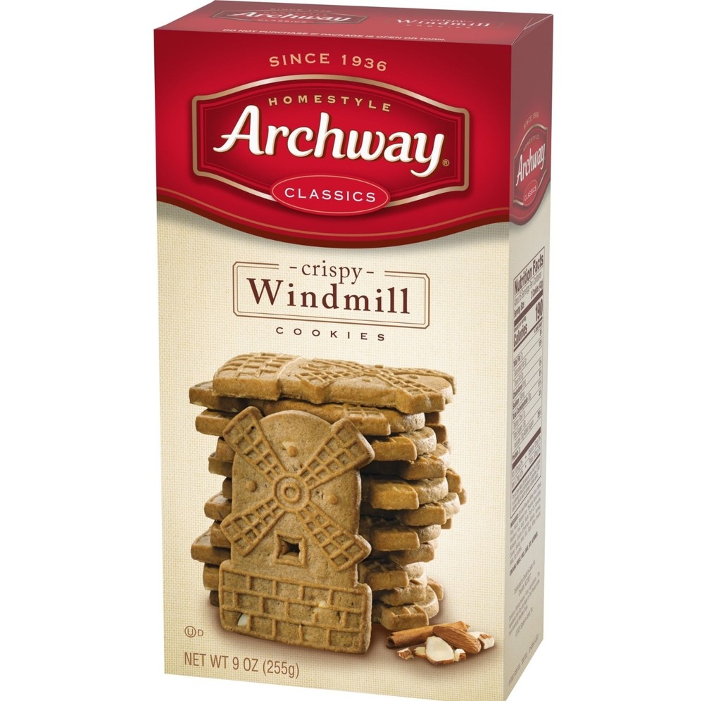 Archway Crispy Windmill Cookies – 9 oz Box