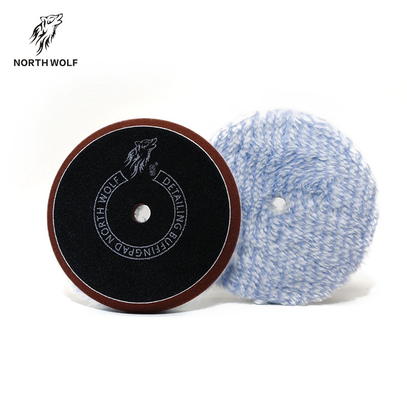 3"microfiber cutting buffing pads da rotary 2pc