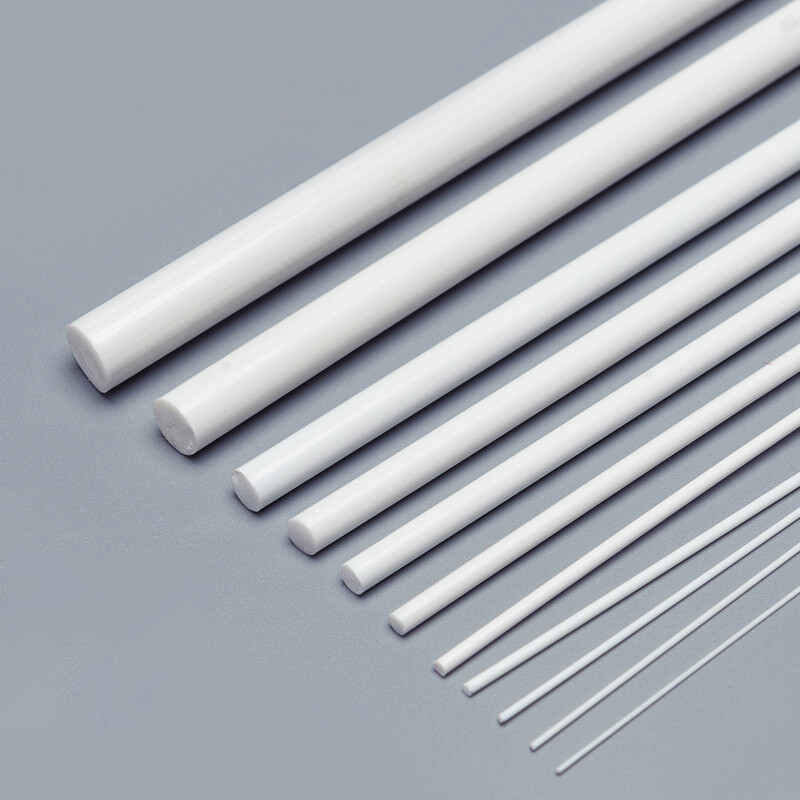 ABS Round Bar Styrene Section Strip for Architecture Model Making 1mm - 15mm