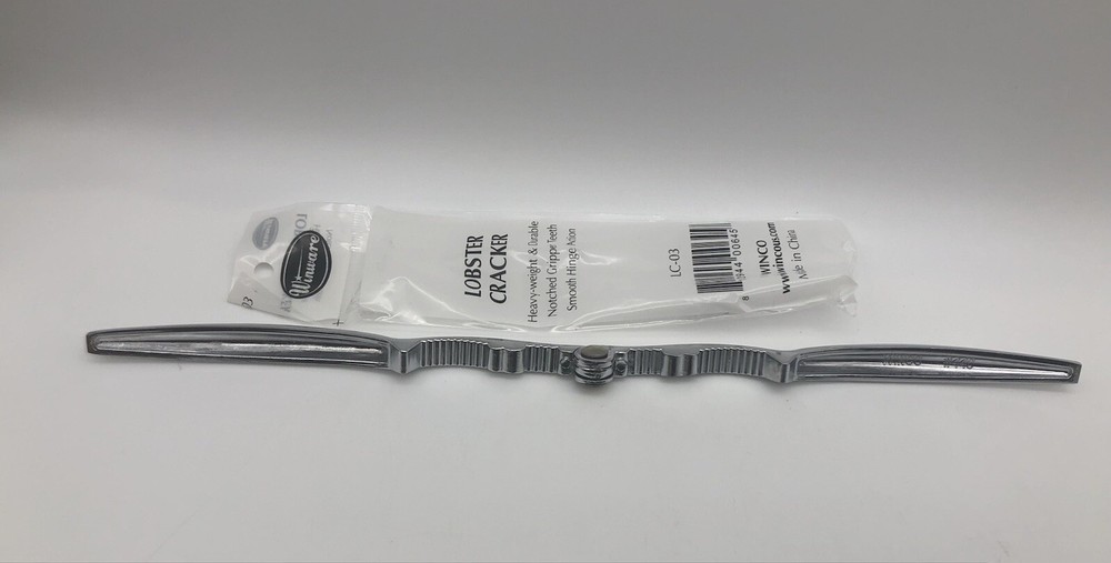 Winco Winware LC-03 Durable Notched Gripper Teeth Lobster and Nut Cracker New