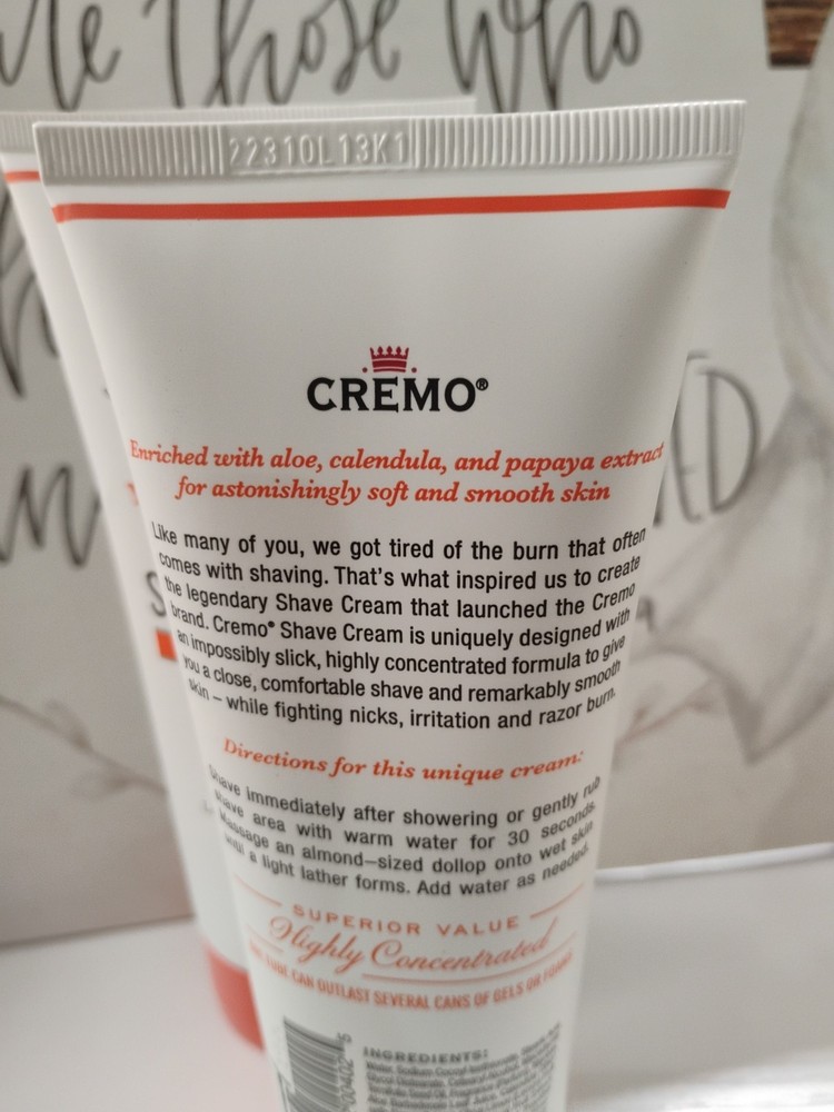 Cremo Moisturizing Shave Cream Coconut Mango ; 6 Fl Oz (2 Pack)