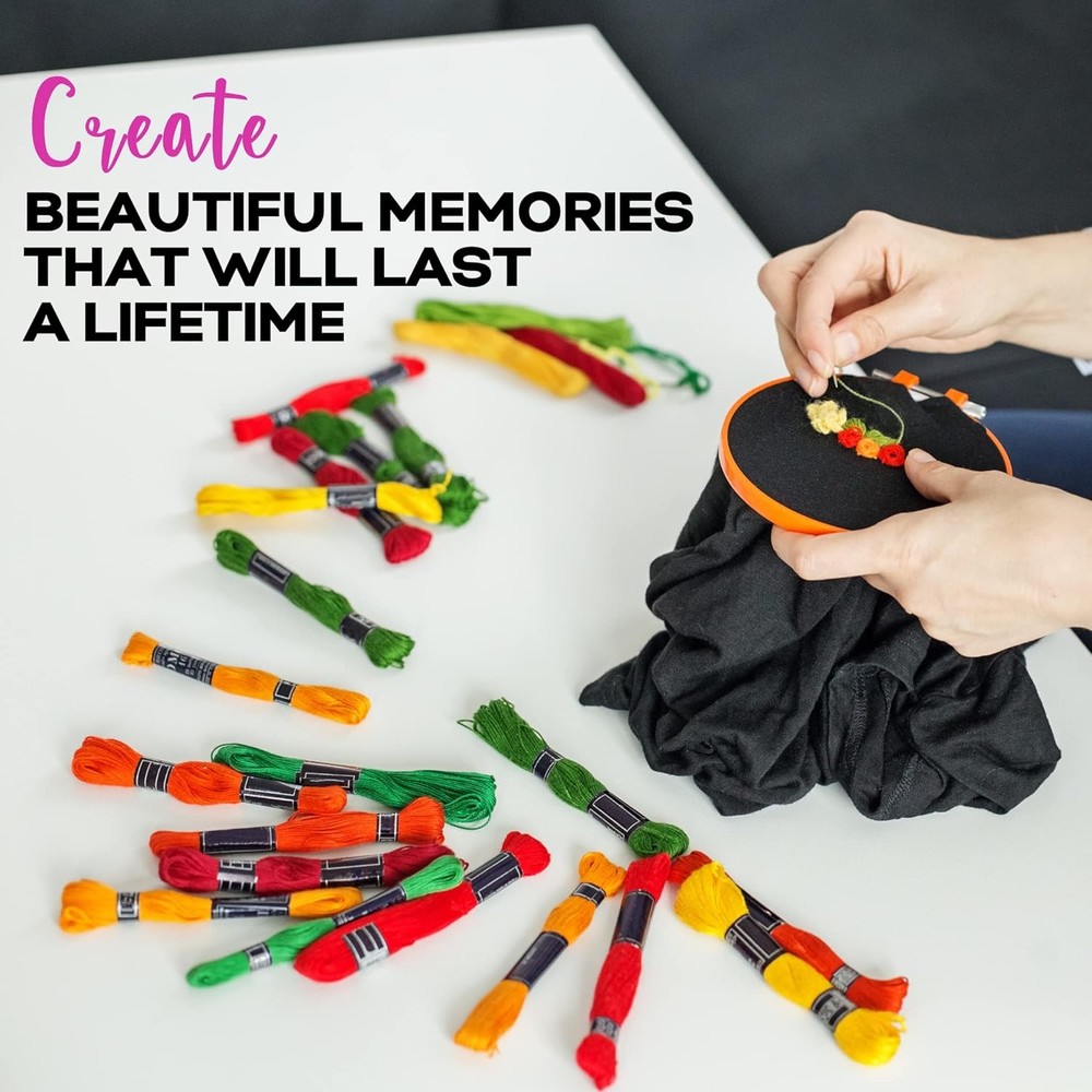 Athena’s Elements Embroidery Floss | Rainbow Thread for Embroidery, Cross Stit