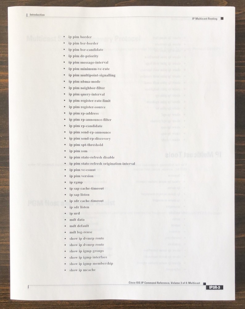 Cisco Systems - Cisco IOS IP Command Reference, Volume 3: Multicast (2003)