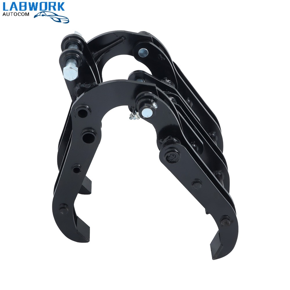 Compact Digger Grapple Claw - Heavy Duty Wide Opening Attachment for Excavators