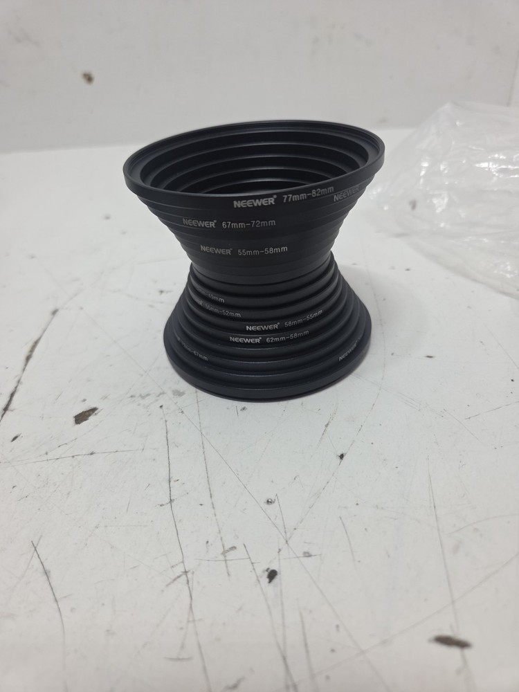 Neewer 18 Pieces Anodized Metal Stepping Step-up/Step-down Adapter Ring Kit