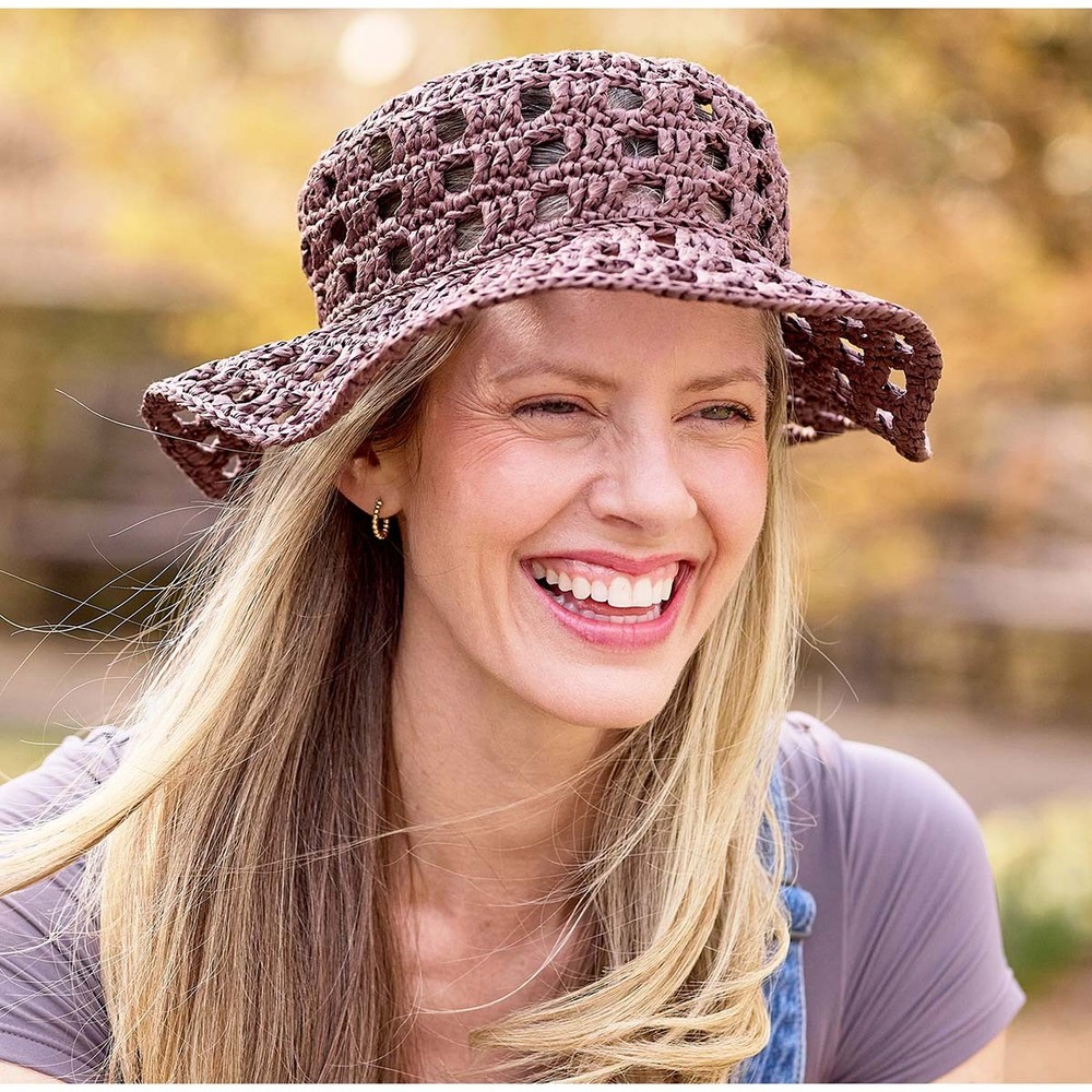 Premier® Coastal Mesh Hat Crochet Kit