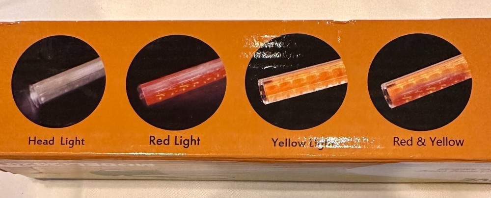 EMI 2020 Flashback Five Light Baton Red / Amber Black Handle