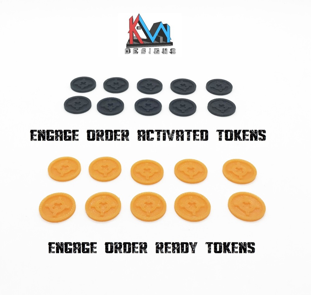 3D Printed - Kill Team 2.0 Token Set (110 Tokens)