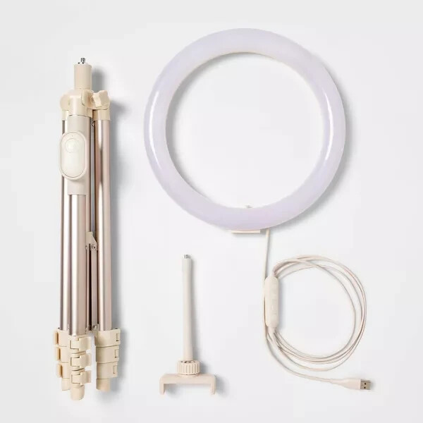 Ring Light with Tripod - Heyday Stone White