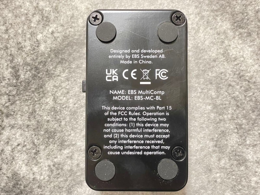 EBS MULTICOMP True Dual Band Compressor bass effector