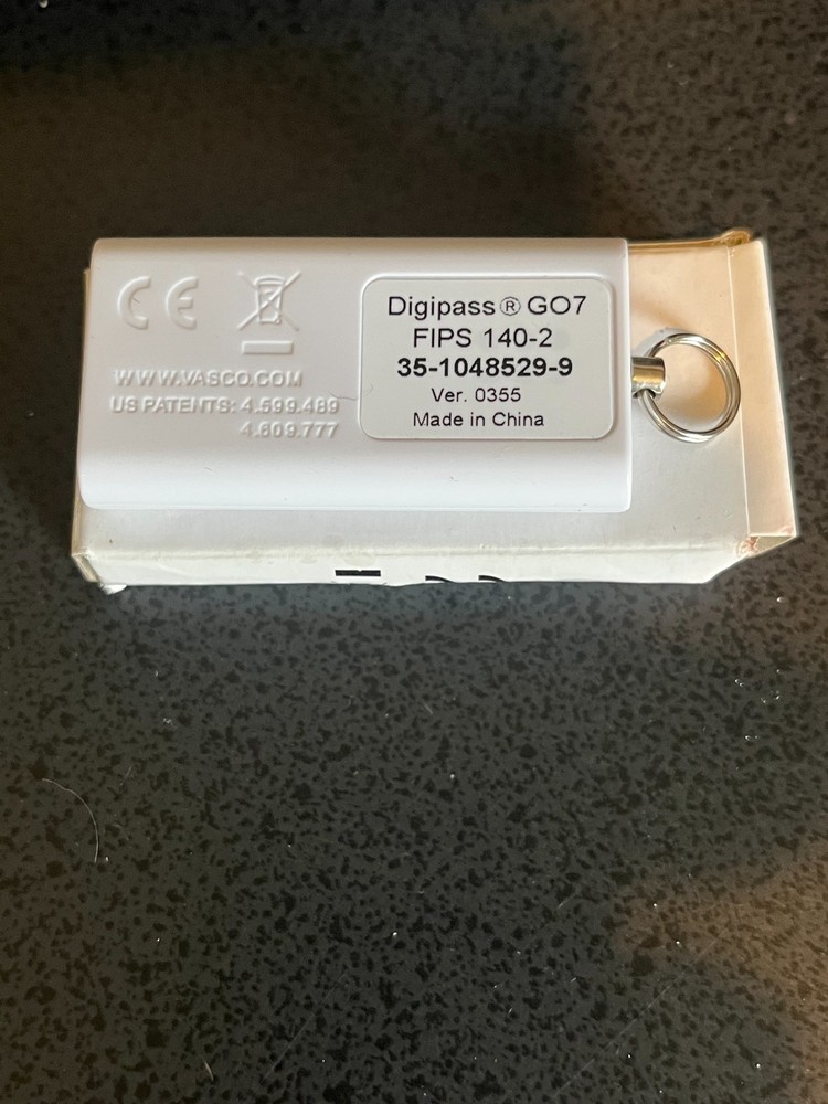 OneSpan Digipass GO 7 One Time Password OTP Security Authentication Token