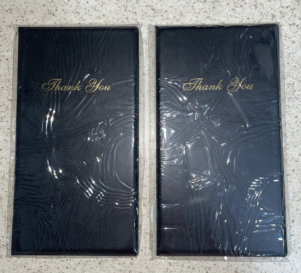 NEW True Craftware 2 Pack Check Presenters - 10x5.5 Restaurant Bill Holder