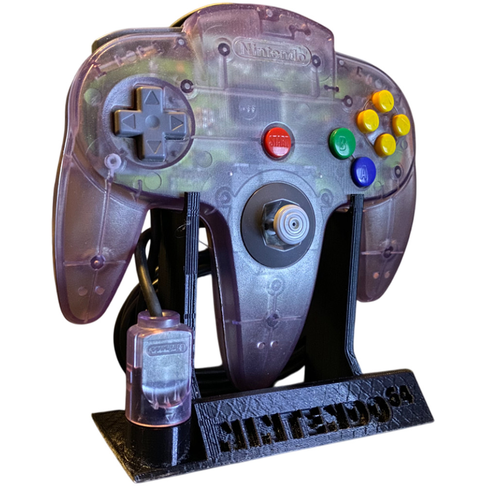 Nintendo 64 N64 Controller Stand Holder with Cord Wrap Gamepad Display Organizer