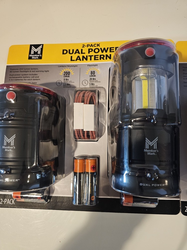 Members Mark 2-pack Dual Power Laterns