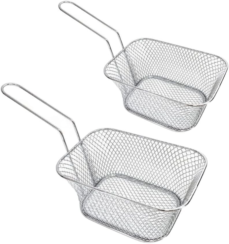 QTY2 MEDIUM Mesh SMALL Ultrasonic Cleaner Basket PART JEWELRY CLEANING DEGREASE