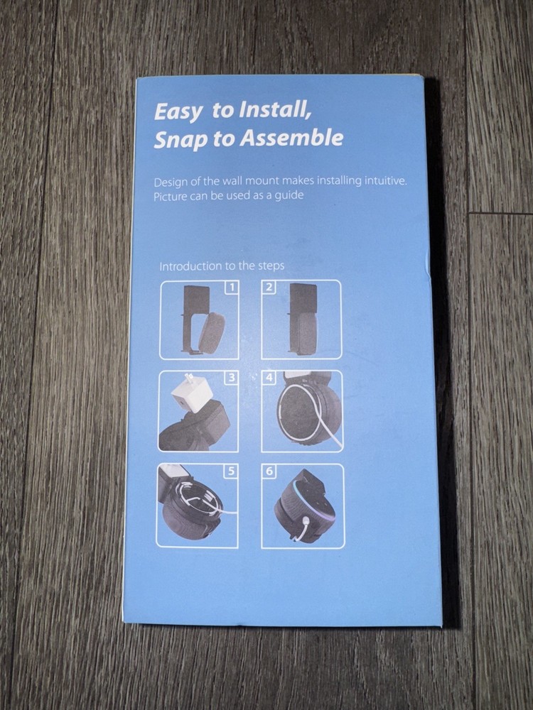 Echo Dot 3rd Generation Wall Mount Holder, Space-Saving Accessory