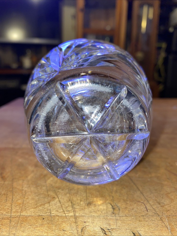 Lead Crystal Flared Vase 5 3/8" Tall