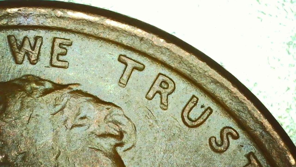 1969 D Lincoln Cent Multiple Errors: Struck thru, Tilted Collar, Dblg Columns +