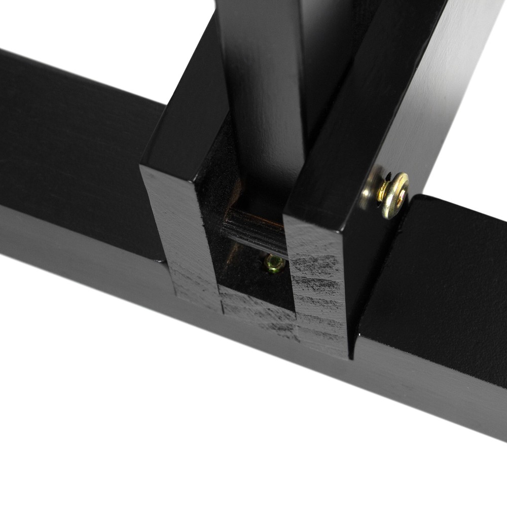 Room Divider Stand Black 3 Panel (Stand Only)