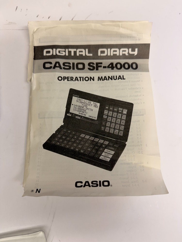 Casio SF-4000 Digital Diary Organizer NEW In Box Untested