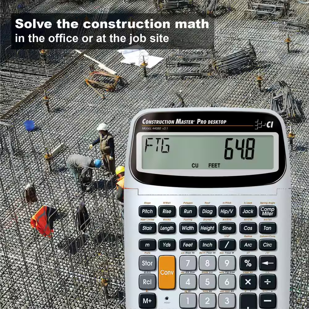 Construction Master Pro Desktop with Full Trigonometric Function