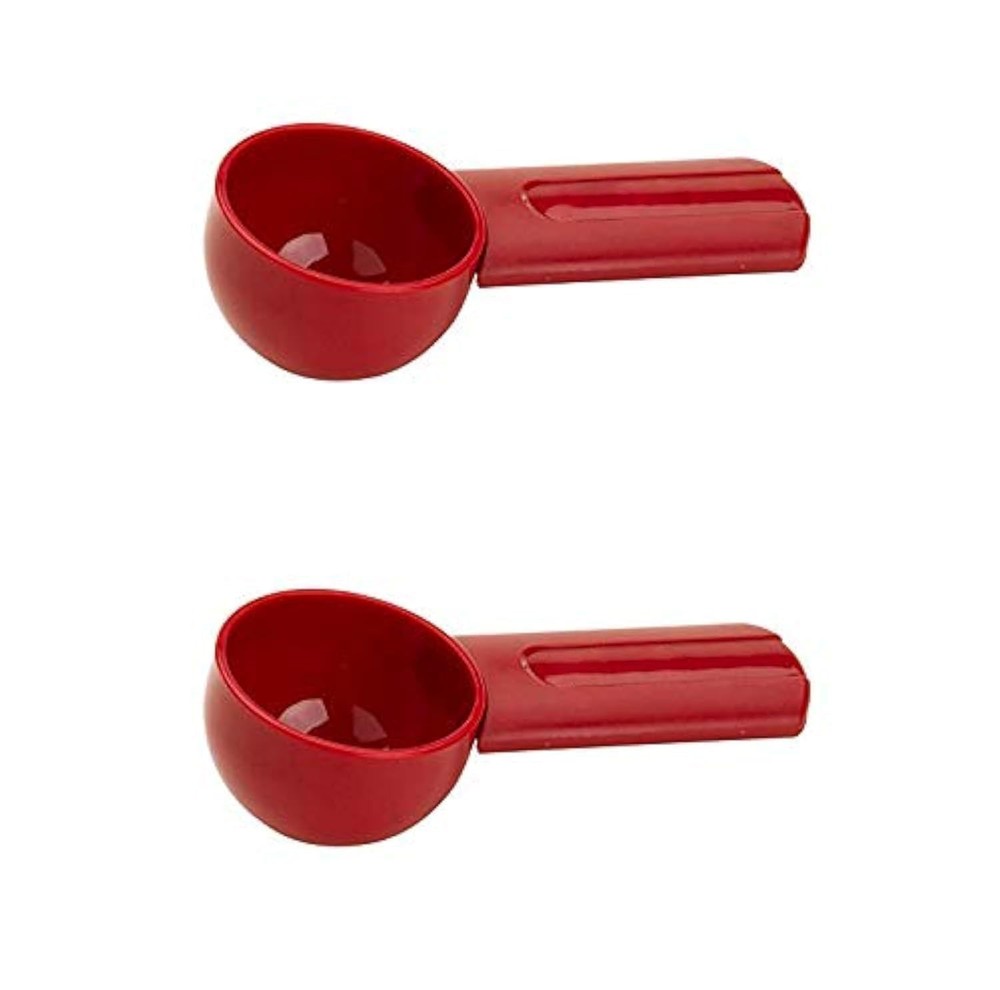 Coffee Measuring Spoon 2 Tbsp, 2 Pack, 1/8 Cup, Red