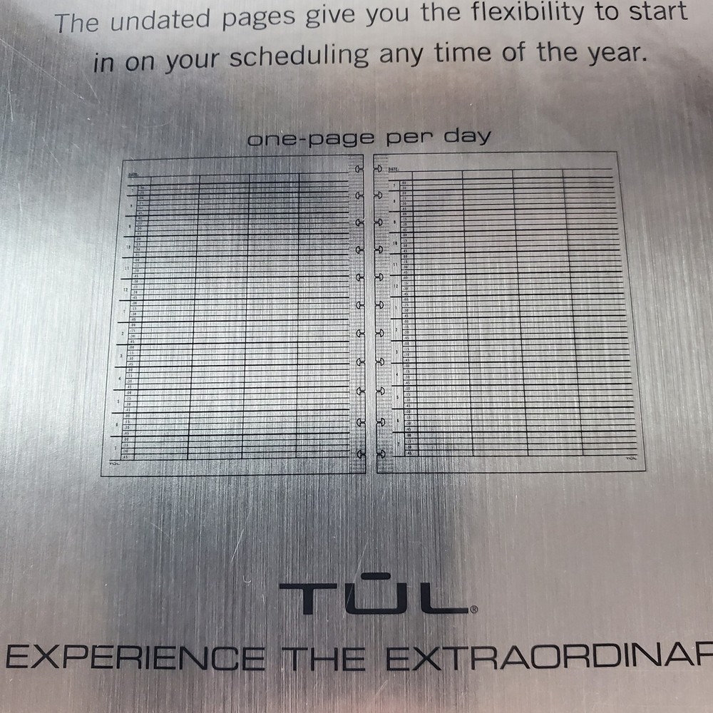 TUL Undated Daily Planner Appointment Pages 50 Sheets Custom Note Taking System