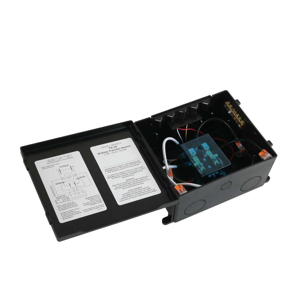 JDMSPEED TS-30 30 Amp Automatic Transfer Switch , Black