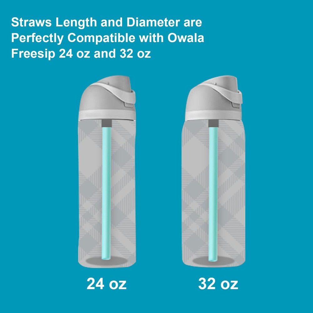Replacement Straws Compatible with Owala Water Bottle Freepsip,Flip 24 Oz - 6...