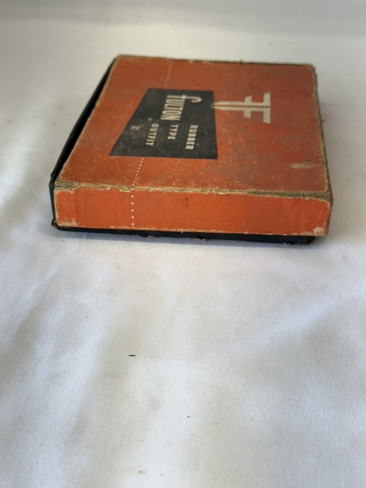 FULTON RUBBER TYPE OUFIT STAMP PRINT KIT IN ORIGINAL BOX