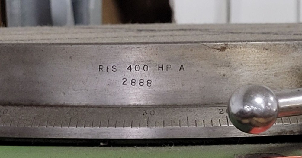 Walter Horizontal Tilting Rotary Table RTS 400-HP-A - 16"