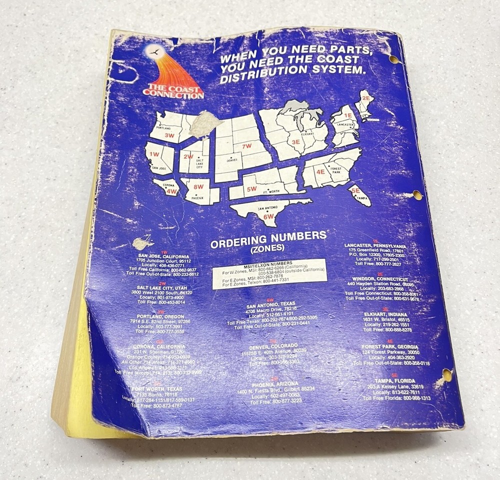 The Coast Connection Replacement Parts Catalog