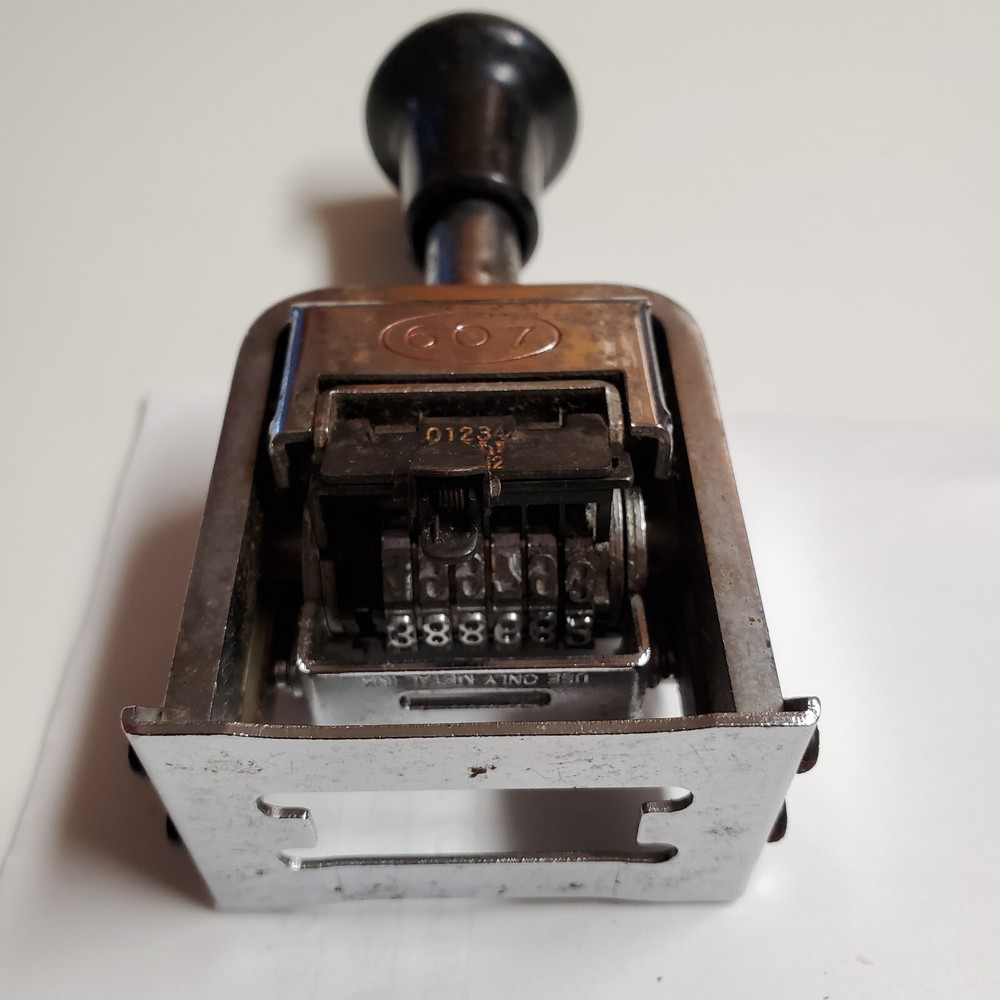 Vintage Regal 607 numbering machine