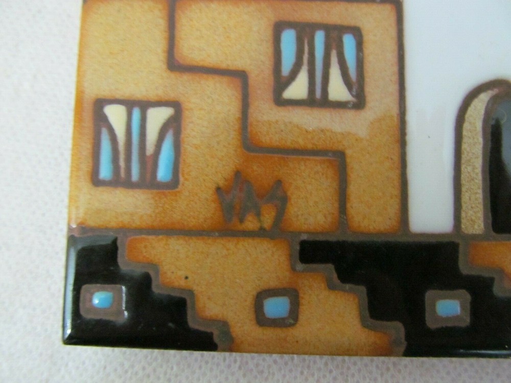 1990 Earthtones 6" Ceramic Art Tile