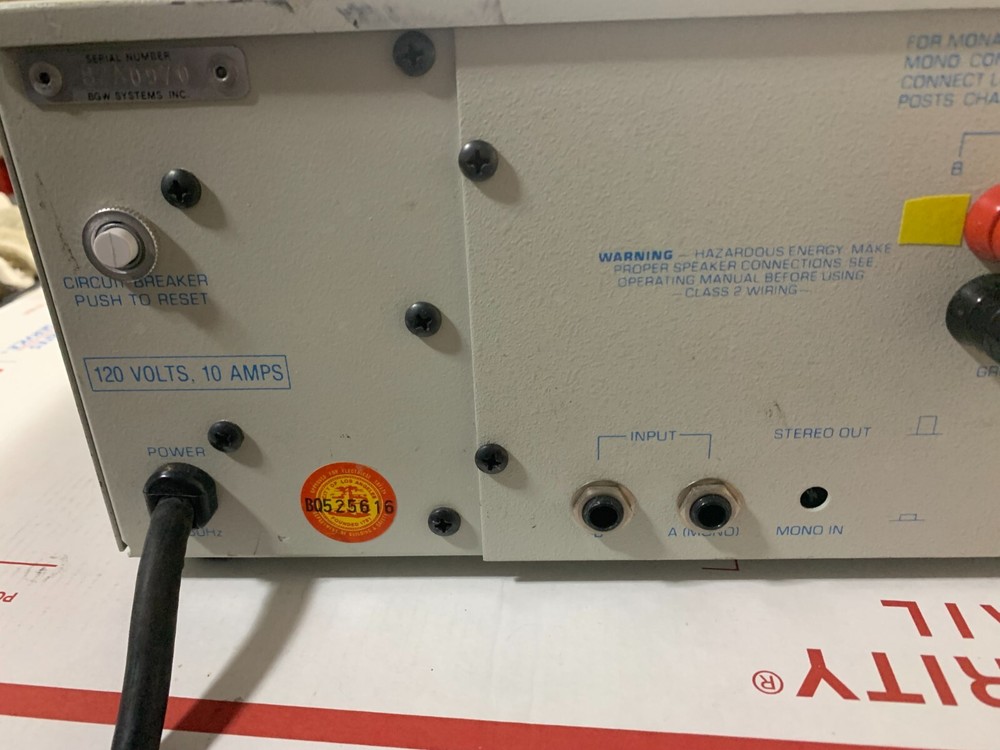 BGW Systems Proline 7000 Power Amplifier