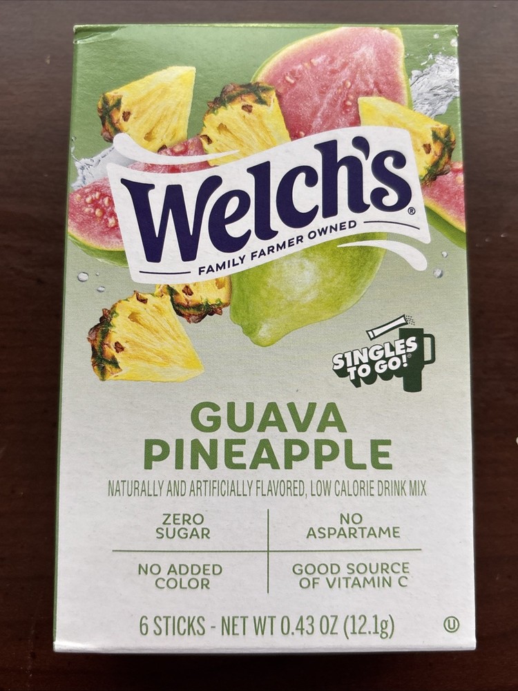 2 Guava Pineapple Drink Mix Zero Sugar Singles Go