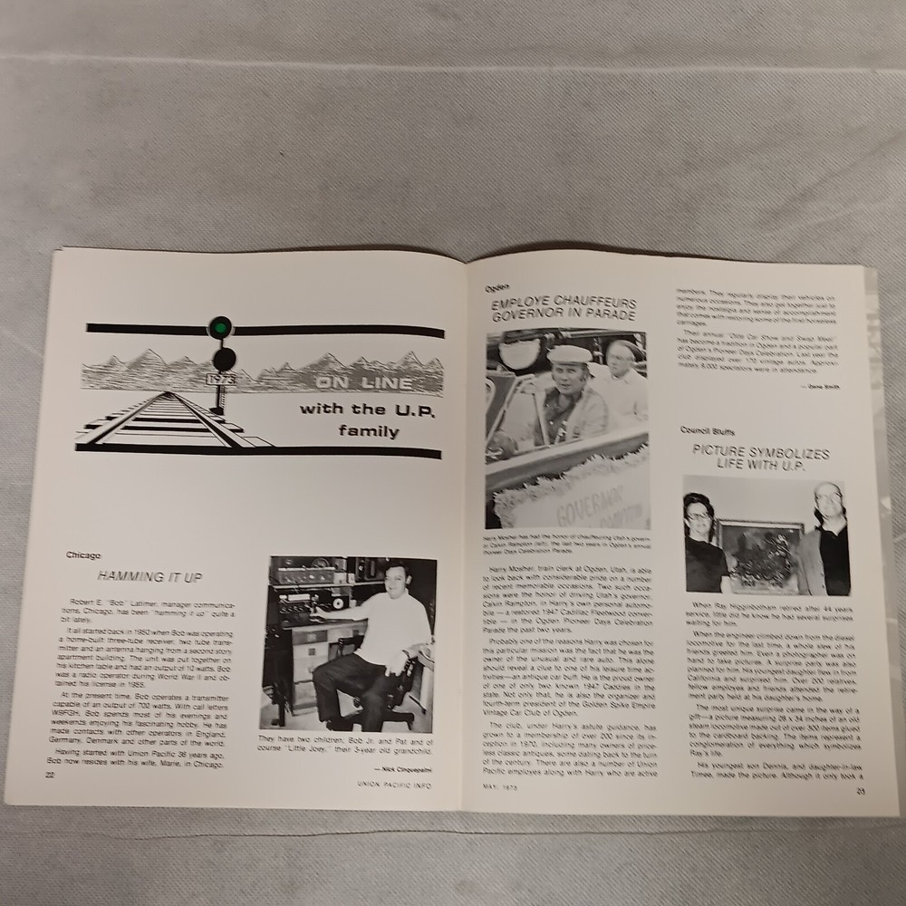 Union Pacific Railroad Info Magazine May 1973