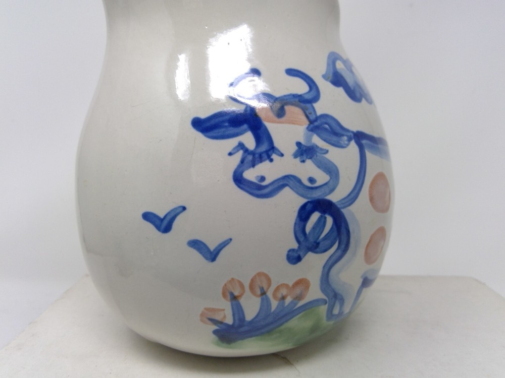 MA Hadley Pottery COW Pitcher