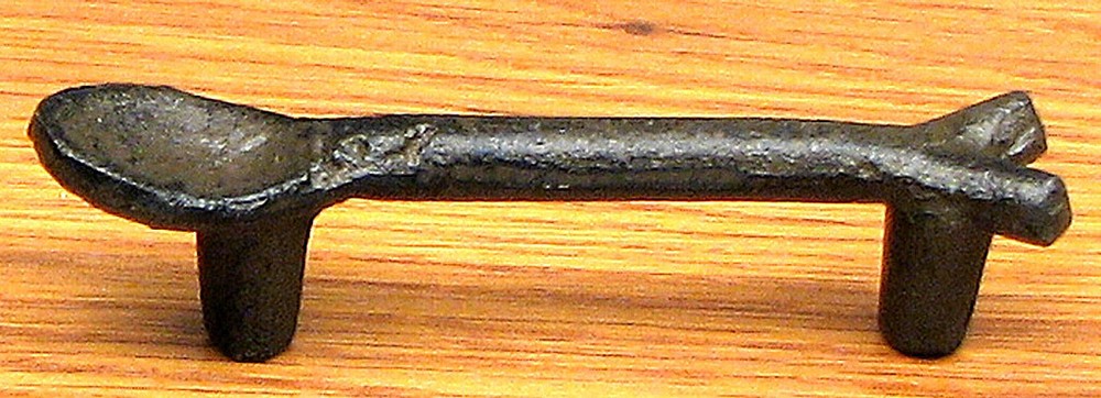 Cast Iron Spoon Shaped Handle Drawer Pulls (Set of 6) Rustic Cabin Decor