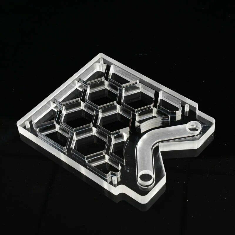 Fan Support Acrylic Water Cooling Decorative Distribution Plate Honeycomb Shape