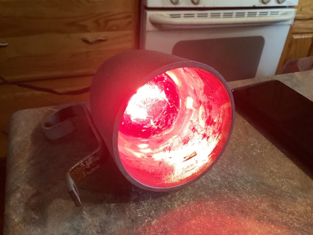 Vintage hammered Aluminum wall light - working