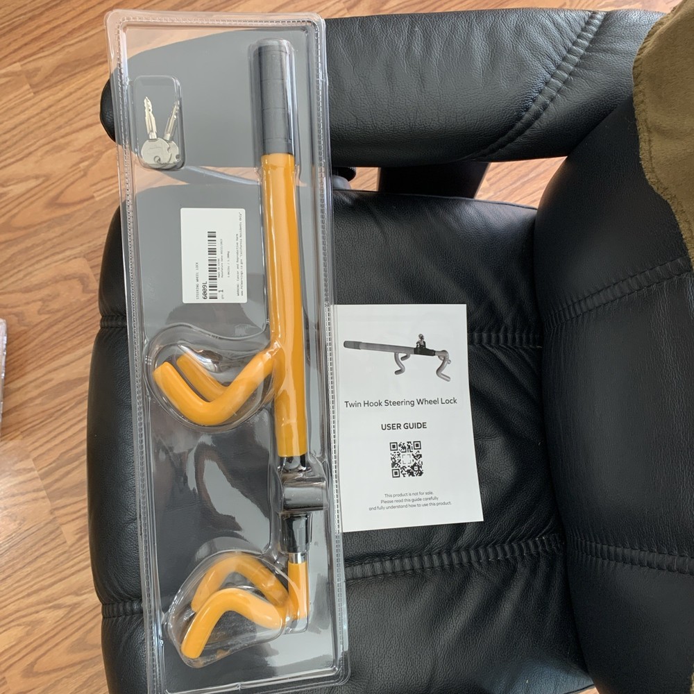 Twin Hook Steering Wheel Lock