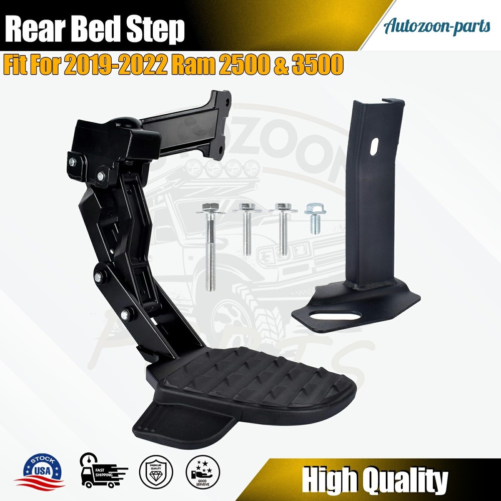 Rear Bedstep Step Retractable Bumper For Dodge Ram 2500 2022