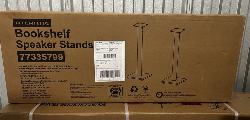 Atlantic Bookshelf Speaker Stands (2) 7735977