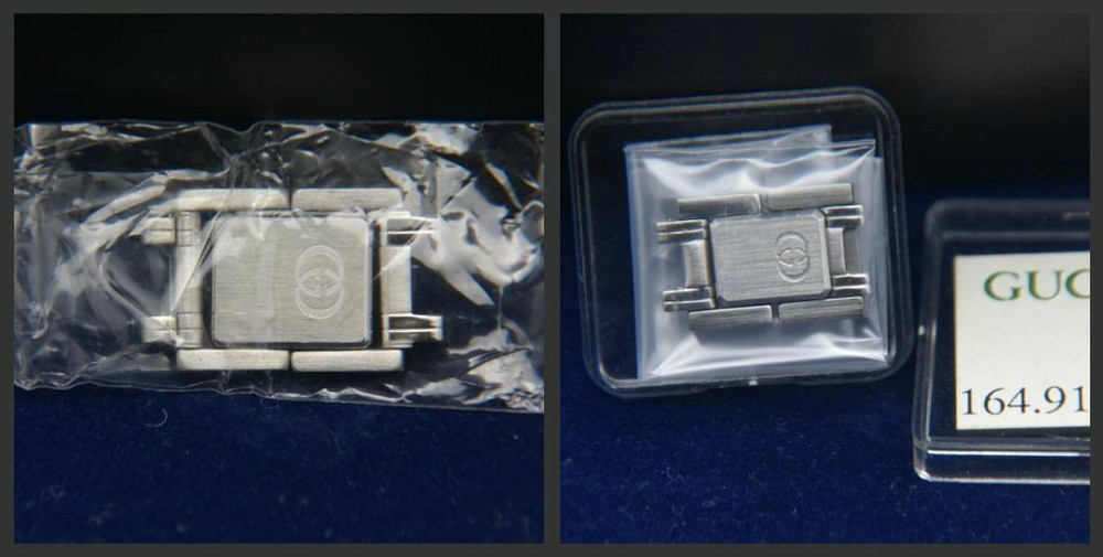 NIB Gucci Replacement Clasp - 9100 - 9000 -  All Silver Vintage (Flat)