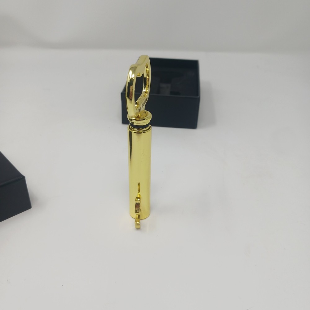 True Religion Gold Tone Key Shaped Corkscrew