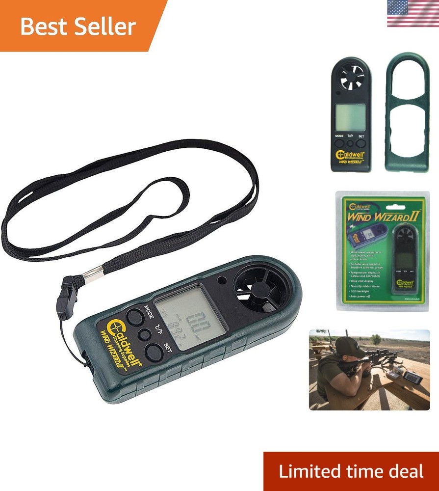 Wind Wizard II Compact Wind Meter - Accurate Readings for Hunters & Shooters