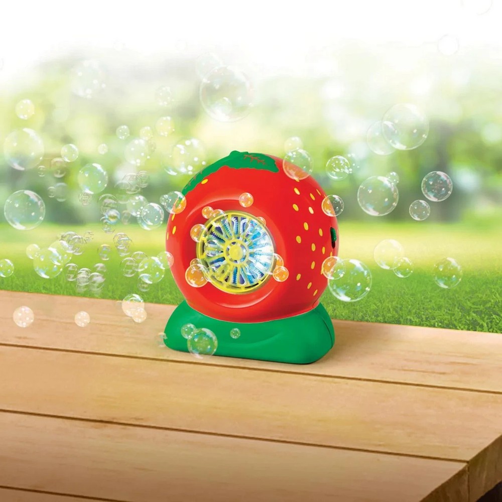 Strawberry Bubble Blower Includes Strawberry Scented Bubble Solution